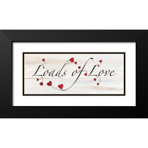Rustic Valentine Saying II Black Modern Wood Framed Art Print with Double Matting by McKenna, Kathleen Parr