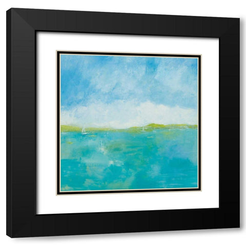 Sunny Day Black Modern Wood Framed Art Print with Double Matting by Zaman, Farida