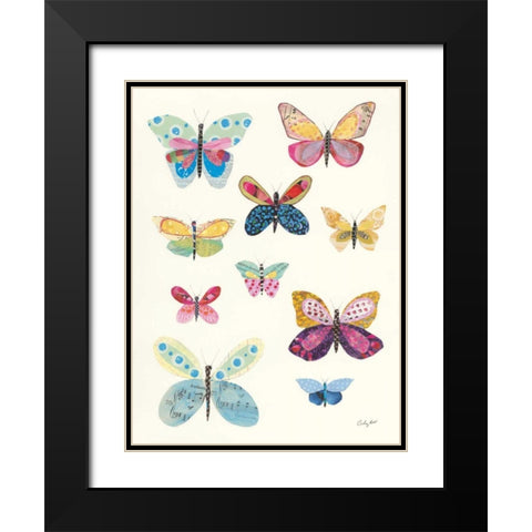 Butterfly Charts I Black Modern Wood Framed Art Print with Double Matting by Prahl, Courtney