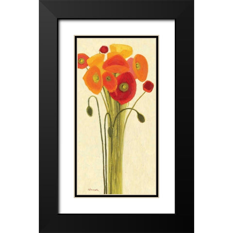 Sizzle II - Wag Black Modern Wood Framed Art Print with Double Matting by Novak, Shirley