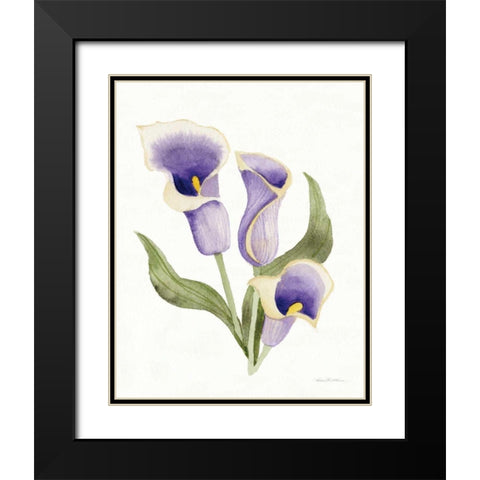Easter Blessing Flower III Black Modern Wood Framed Art Print with Double Matting by McKenna, Kathleen Parr