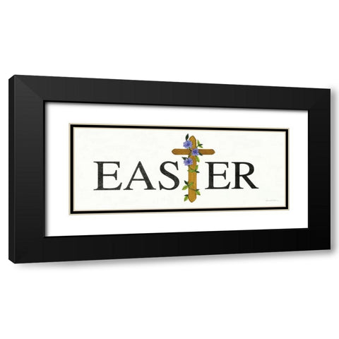 Easter Blessing Saying VI Black Modern Wood Framed Art Print with Double Matting by McKenna, Kathleen Parr