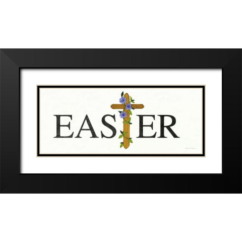 Easter Blessing Saying VI Black Modern Wood Framed Art Print with Double Matting by McKenna, Kathleen Parr