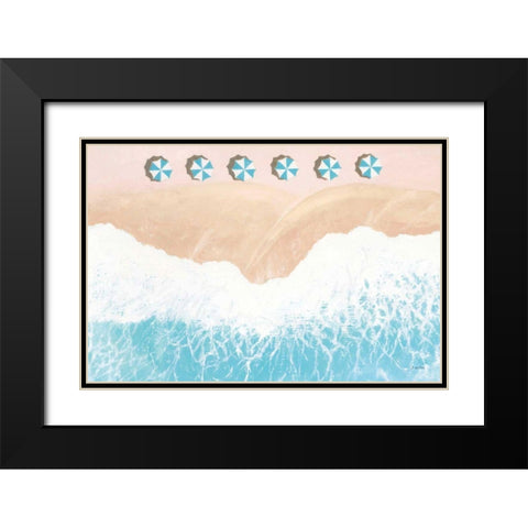 Sky Seaview II Black Modern Wood Framed Art Print with Double Matting by Wiens, James