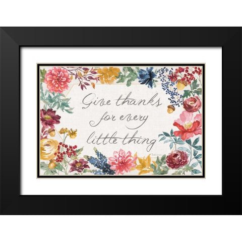 Watercolor Fall IV Black Modern Wood Framed Art Print with Double Matting by Grove, Beth