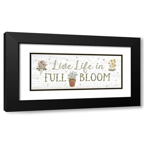 Blooming Garden IX Black Modern Wood Framed Art Print with Double Matting by Marshall, Laura