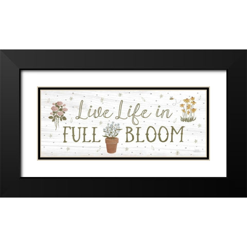 Blooming Garden IX Black Modern Wood Framed Art Print with Double Matting by Marshall, Laura