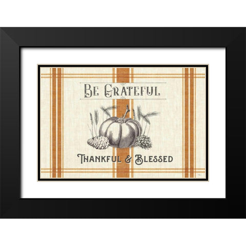 Autumn Farmhouse I Black Modern Wood Framed Art Print with Double Matting by Pela Studio