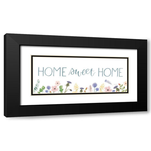 Spring Sentiments IV on White Black Modern Wood Framed Art Print with Double Matting by Jackson, Jenaya