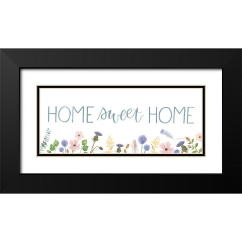 Spring Sentiments IV on White Black Modern Wood Framed Art Print with Double Matting by Jackson, Jenaya