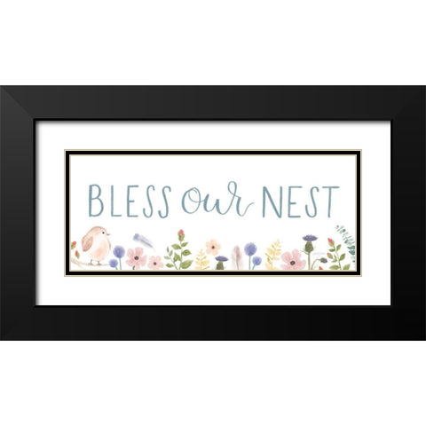 Sprint Sentiments V on White Black Modern Wood Framed Art Print with Double Matting by Jackson, Jenaya