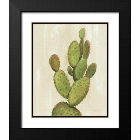 Front Yard Cactus I Black Modern Wood Framed Art Print with Double Matting by Vassileva, Silvia