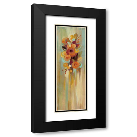 Tall Autumn Flowers I Black Modern Wood Framed Art Print with Double Matting by Vassileva, Silvia