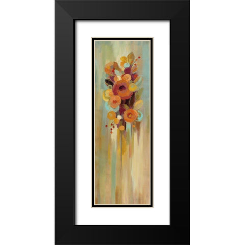 Tall Autumn Flowers I Black Modern Wood Framed Art Print with Double Matting by Vassileva, Silvia