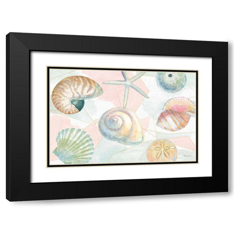 Watercolor Coast IV Black Modern Wood Framed Art Print with Double Matting by Grove, Beth