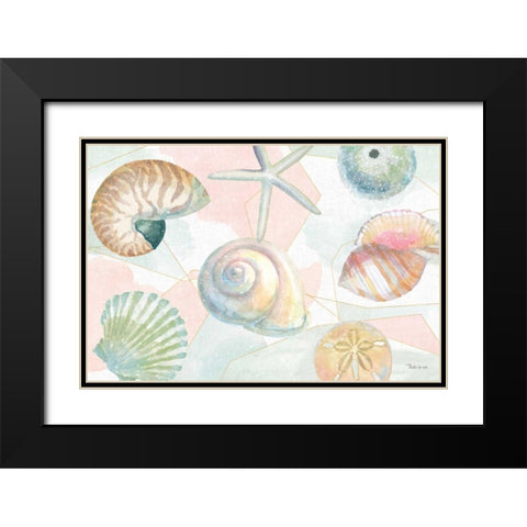 Watercolor Coast IV Black Modern Wood Framed Art Print with Double Matting by Grove, Beth