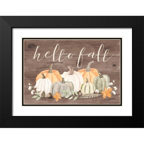 Autumn Offering III Dark Black Modern Wood Framed Art Print with Double Matting by Jackson, Jenaya