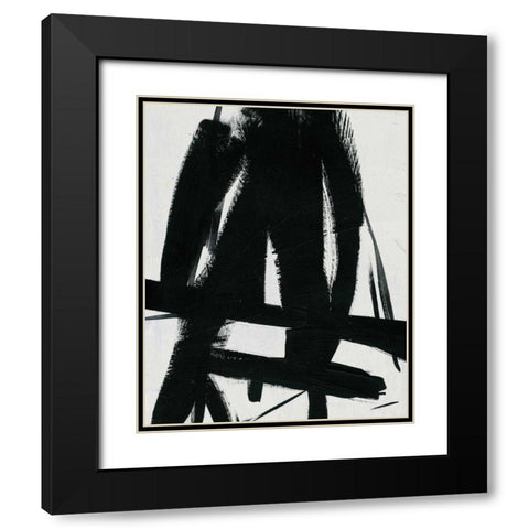 Spontaneous IV Black Modern Wood Framed Art Print with Double Matting by Zaman, Farida