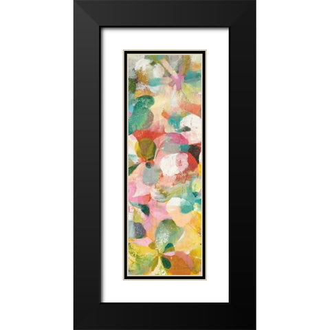 Happy Garden II Black Modern Wood Framed Art Print with Double Matting by Nai, Danhui