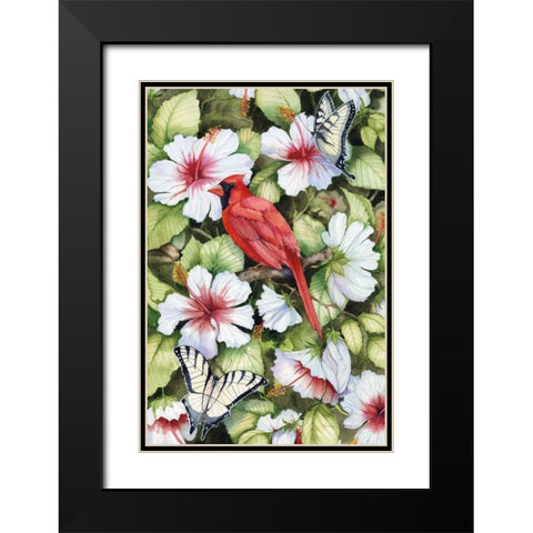Watching Over You Black Modern Wood Framed Art Print with Double Matting by McKenna, Kathleen Parr