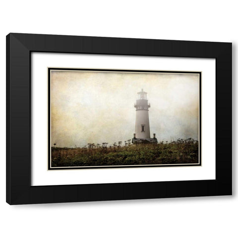 Lonely Lighthouse II Black Modern Wood Framed Art Print with Double Matting by Van Swearingen, Debra