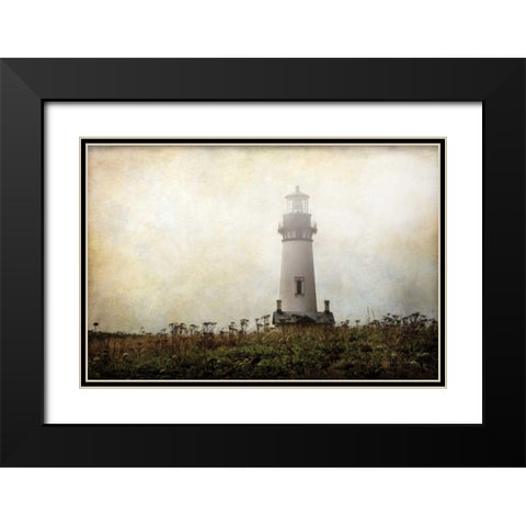 Lonely Lighthouse II Black Modern Wood Framed Art Print with Double Matting by Van Swearingen, Debra