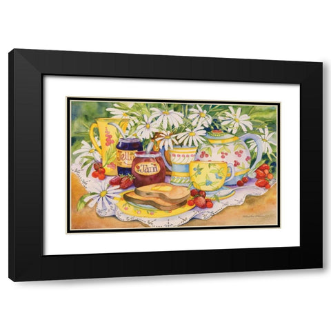 Jam and Jelly Black Modern Wood Framed Art Print with Double Matting by McKenna, Kathleen Parr