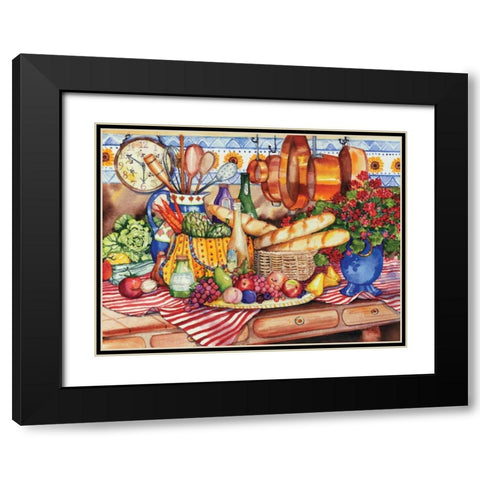 French Kitchen Black Modern Wood Framed Art Print with Double Matting by McKenna, Kathleen Parr