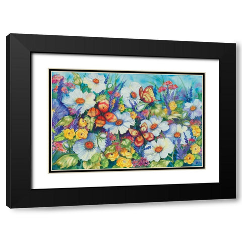 Sweetly Succulent Black Modern Wood Framed Art Print with Double Matting by McKenna, Kathleen Parr