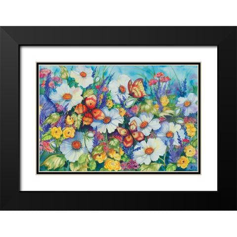 Sweetly Succulent Black Modern Wood Framed Art Print with Double Matting by McKenna, Kathleen Parr