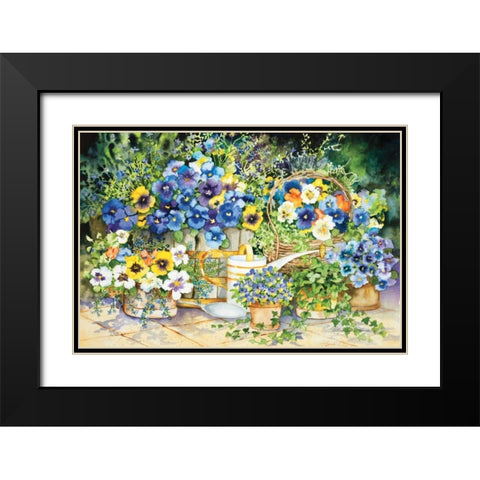 Simply Charming Black Modern Wood Framed Art Print with Double Matting by McKenna, Kathleen Parr