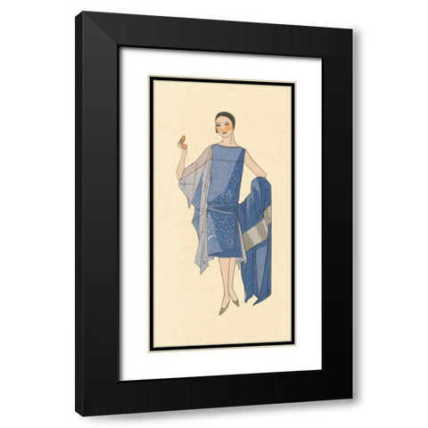 Fashion Ladies III Black Modern Wood Framed Art Print with Double Matting by Wild Apple Portfolio