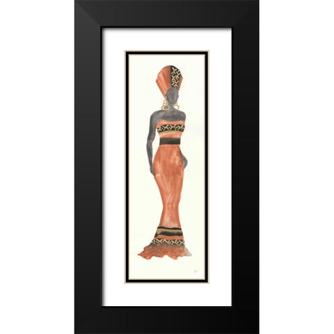 Global Fashion I Black Modern Wood Framed Art Print with Double Matting by Paschke, Chris