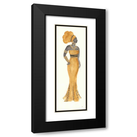 Global Fashion III Black Modern Wood Framed Art Print with Double Matting by Paschke, Chris