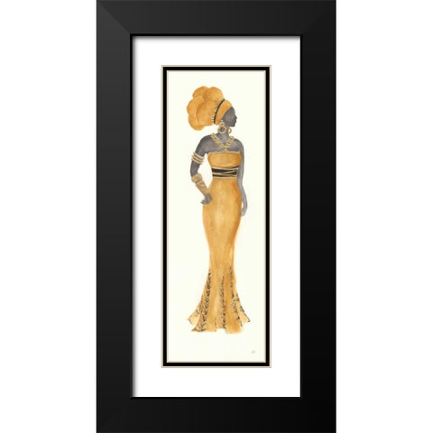 Global Fashion III Black Modern Wood Framed Art Print with Double Matting by Paschke, Chris