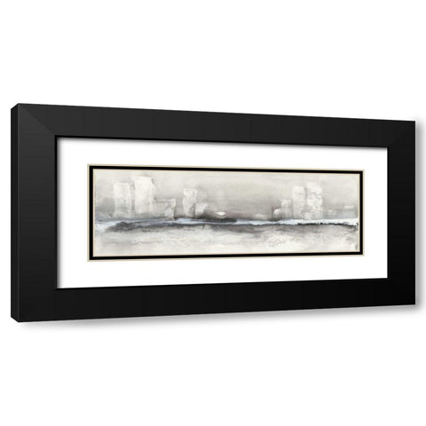 City Essence II Black Modern Wood Framed Art Print with Double Matting by Paschke, Chris