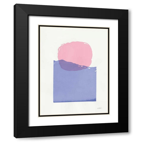 Buoyant Black Modern Wood Framed Art Print with Double Matting by Schick, Mike