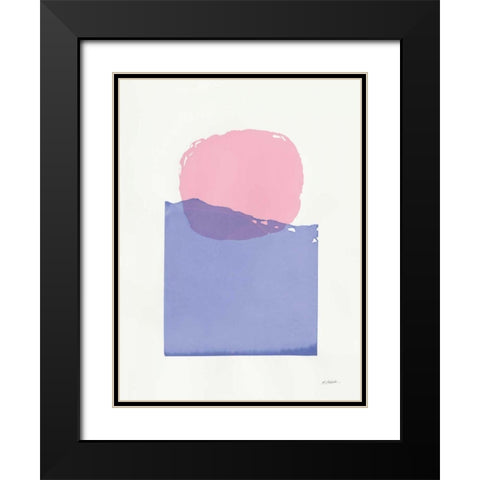 Buoyant Black Modern Wood Framed Art Print with Double Matting by Schick, Mike