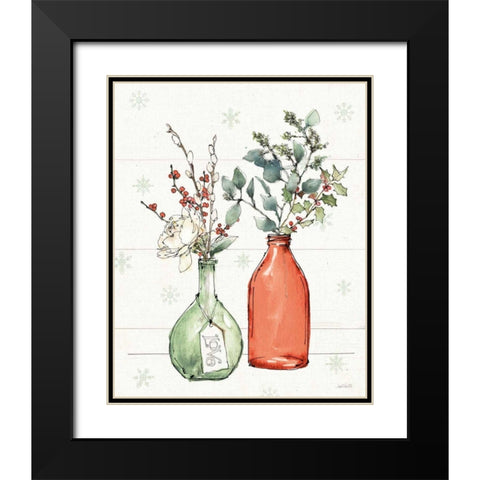 Modern Farmhouse III Christmas Black Modern Wood Framed Art Print with Double Matting by Tavoletti, Anne
