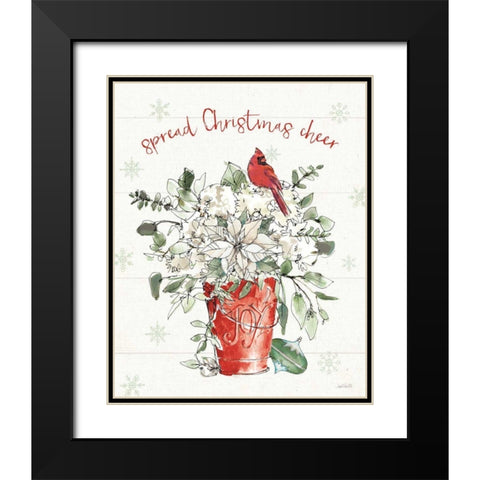 Modern Farmhouse V Christmas Black Modern Wood Framed Art Print with Double Matting by Tavoletti, Anne