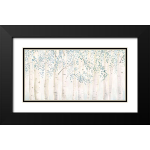 Fresh Forest Black Modern Wood Framed Art Print with Double Matting by Wiens, James