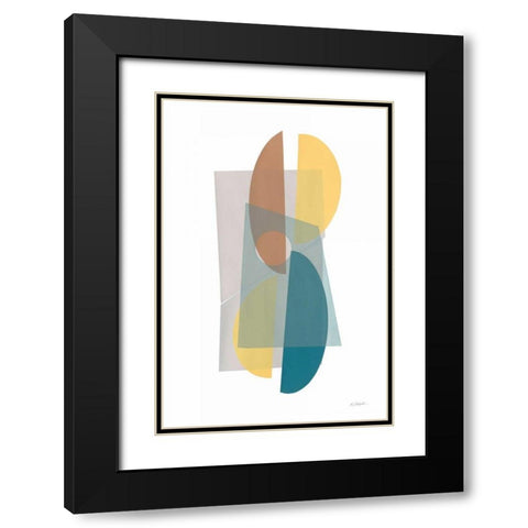 Transparent Black Modern Wood Framed Art Print with Double Matting by Schick, Mike