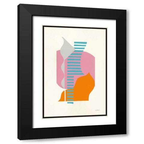 Boardwalk Black Modern Wood Framed Art Print with Double Matting by Schick, Mike