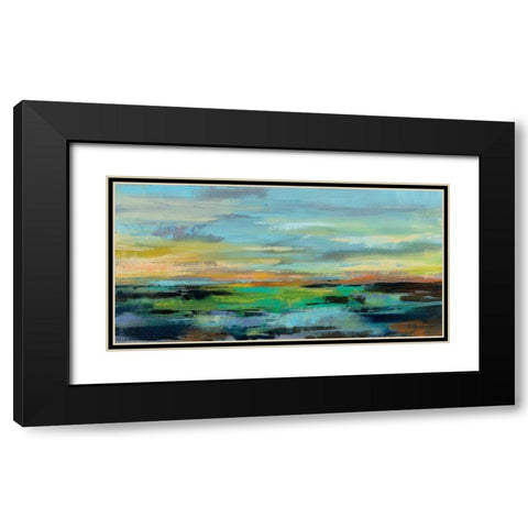 Delmar Sunset I Black Modern Wood Framed Art Print with Double Matting by Vassileva, Silvia