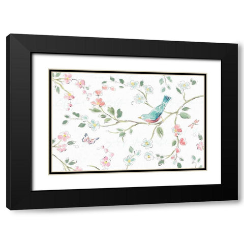 Springtime I Black Modern Wood Framed Art Print with Double Matting by Brissonnet, Daphne