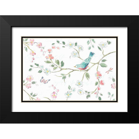 Springtime I Black Modern Wood Framed Art Print with Double Matting by Brissonnet, Daphne