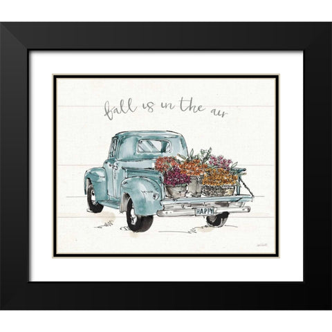 Modern Farmhouse IX Blue Truck Black Modern Wood Framed Art Print with Double Matting by Tavoletti, Anne