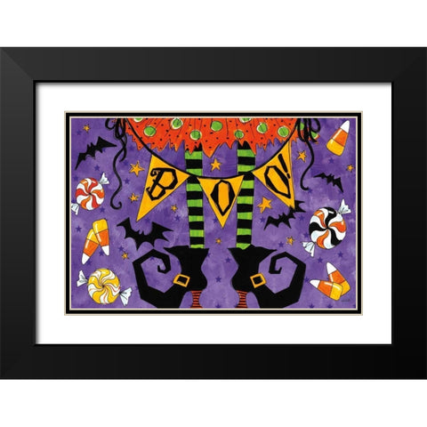 Spooky Fun III Black Modern Wood Framed Art Print with Double Matting by Tavoletti, Anne