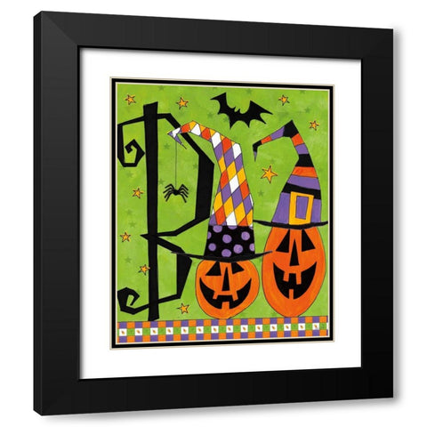 Spooky Fun VIII Black Modern Wood Framed Art Print with Double Matting by Tavoletti, Anne