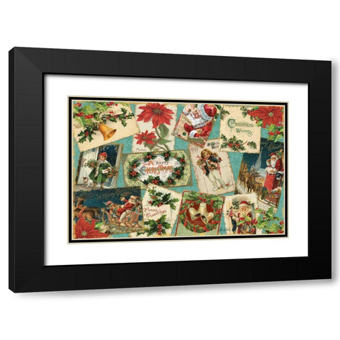 Nostalgic Holiday I Black Modern Wood Framed Art Print with Double Matting by Pertiet, Katie